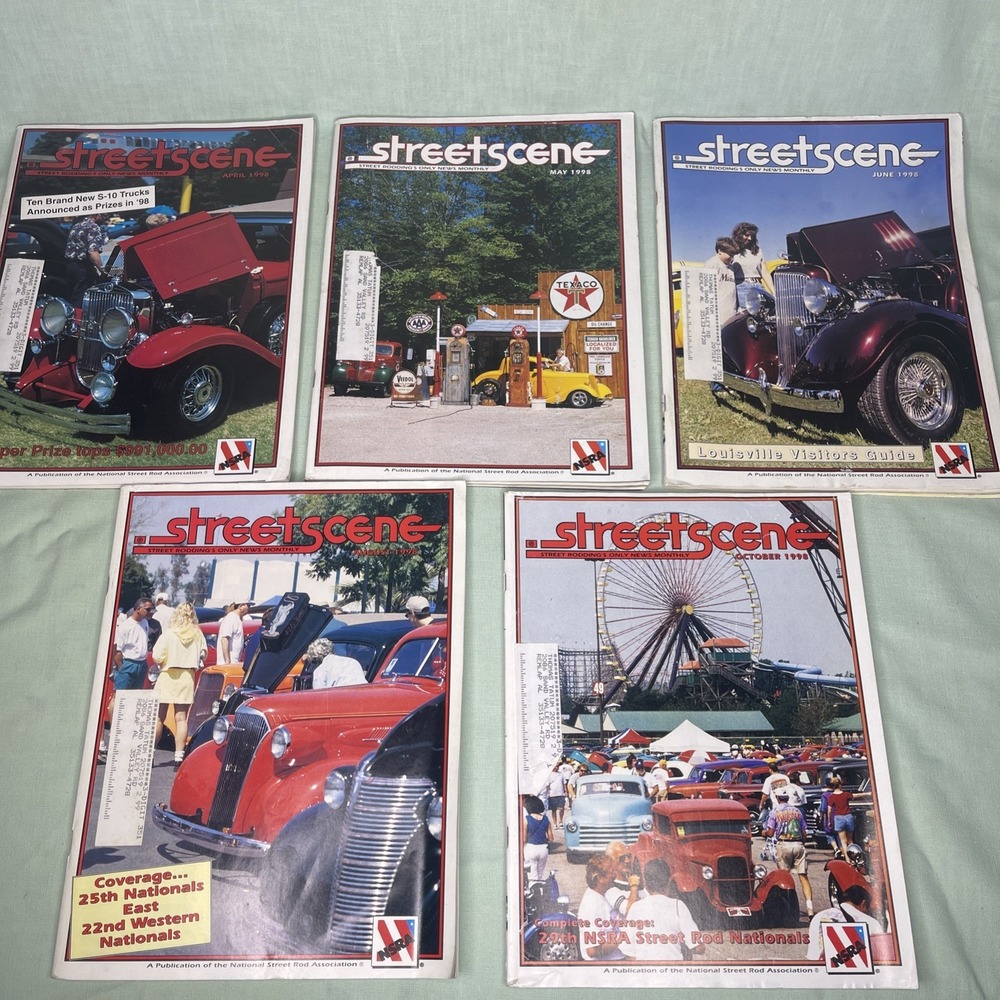 Street Scene Magazine Lot 5 1998 April May June August October NSRA